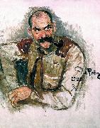 Ilya Repin Portrait of painter Akseli Gallen-Kallela painting